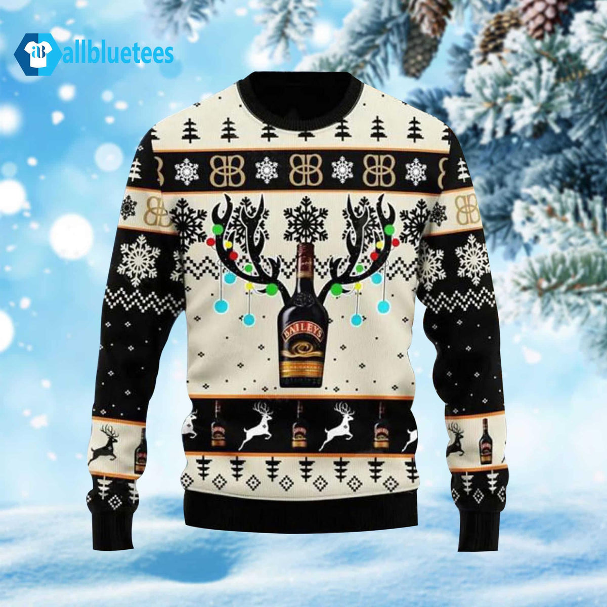 Baileys Reindeer Ugly Christmas Sweater