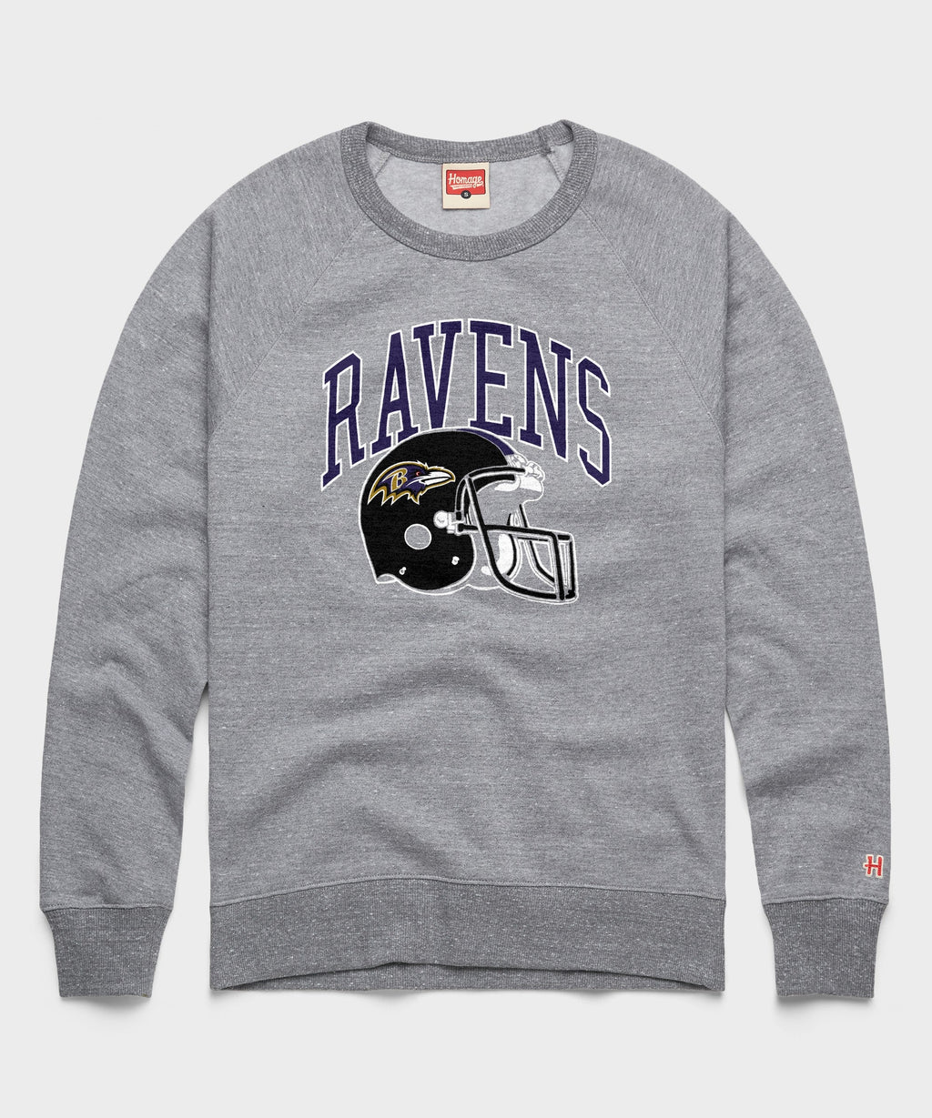 Baltimore Ravens Helmet Crewneck