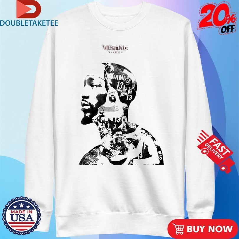 Bam Adebayo 83 Points Second Most Points Game In History NBA Wilt Bam Kobe Shirts