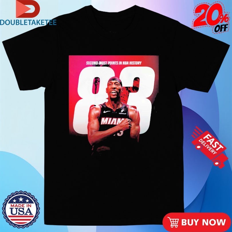 Bam Adebayo Miami Heat NBA Second Most Points In NBA History Passes Kobe Shirts