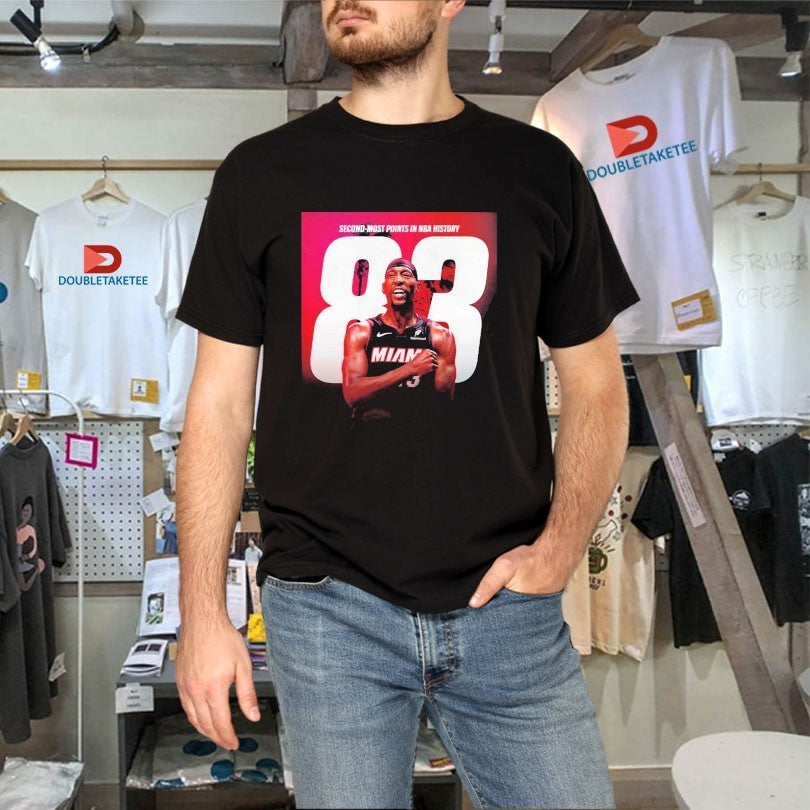 Bam Adebayo Miami Heat NBA Second Most Points In NBA History Passes Kobe Shirts