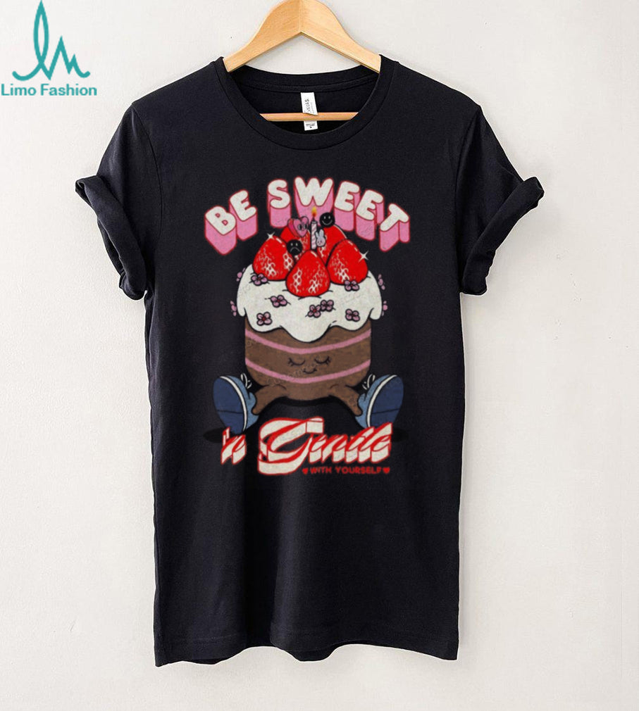 Be Sweet & Gentle Strawberry Cake Character Vintage Wash T Shirt