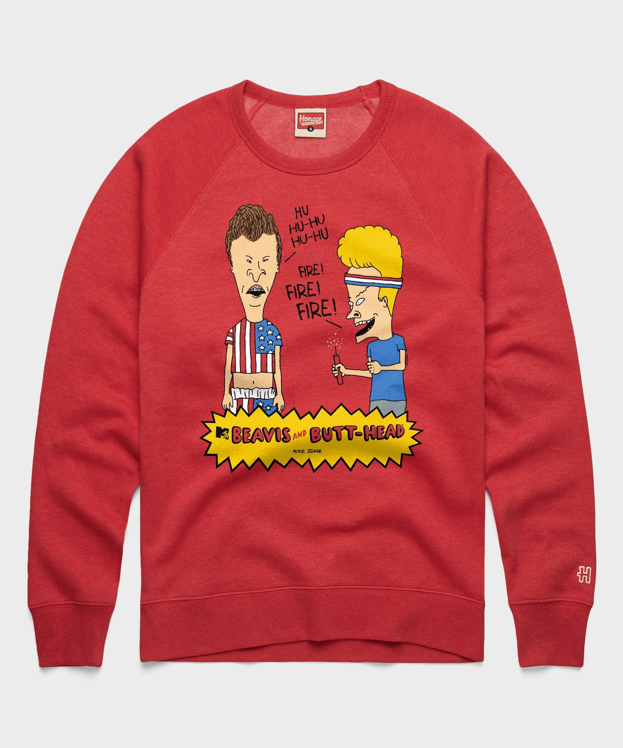 Beavis And Butt-Head Fireworks Crewneck