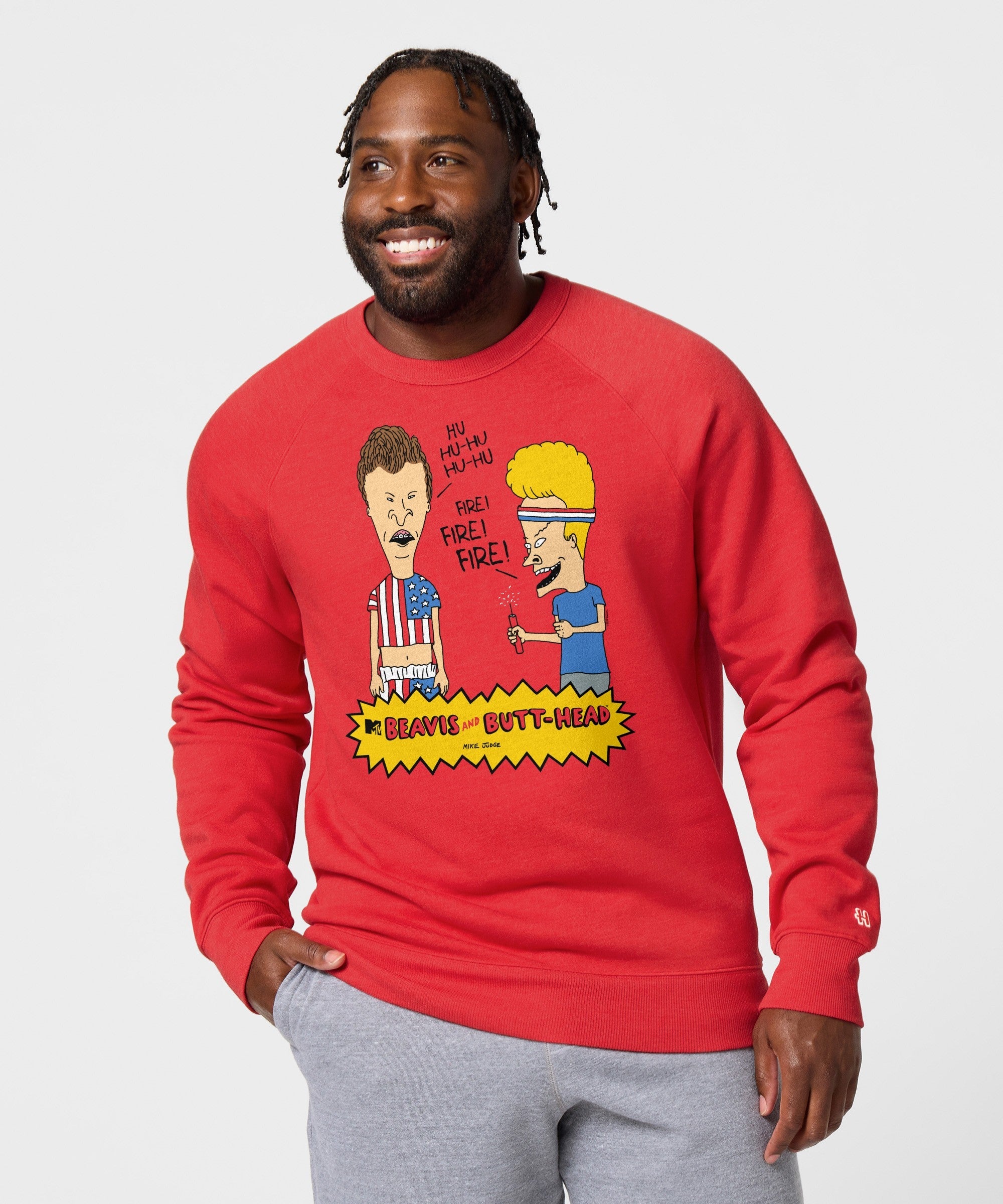 Beavis And Butt-Head Fireworks Crewneck
