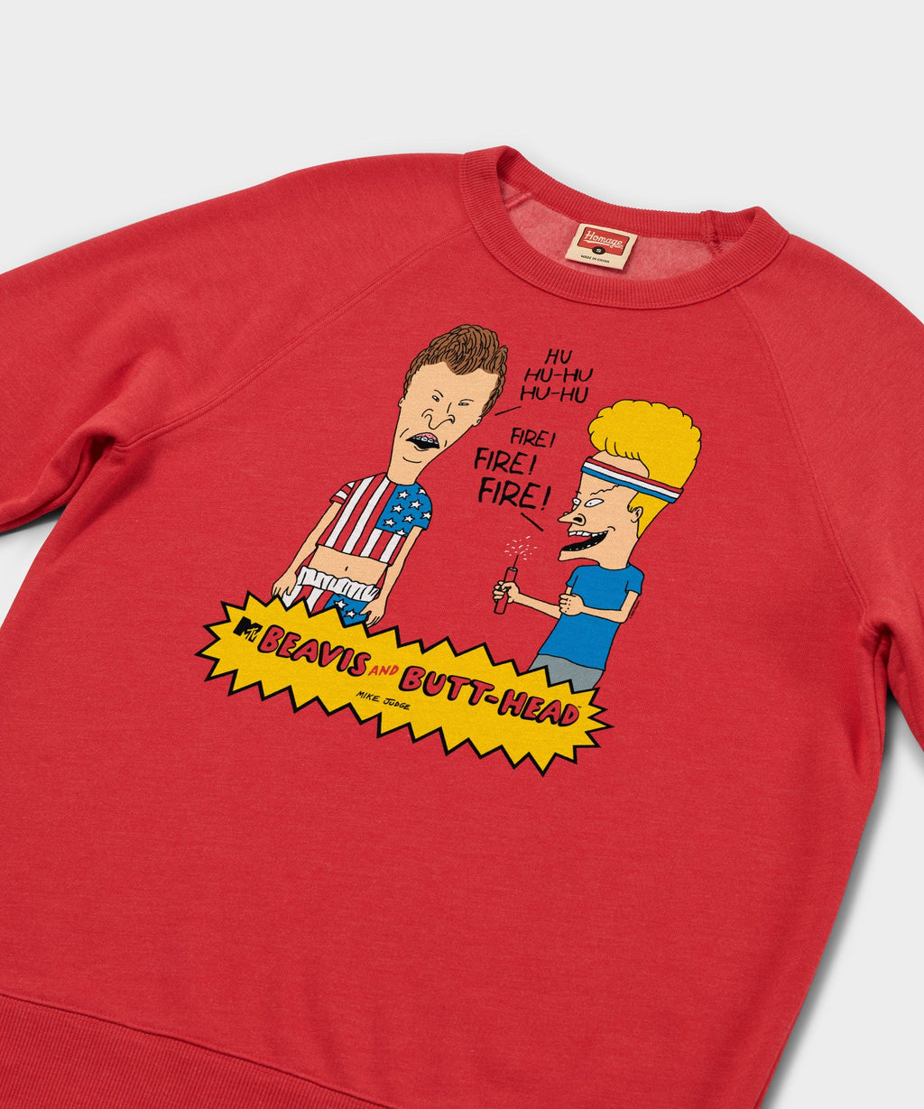 Beavis And Butt-Head Fireworks Crewneck
