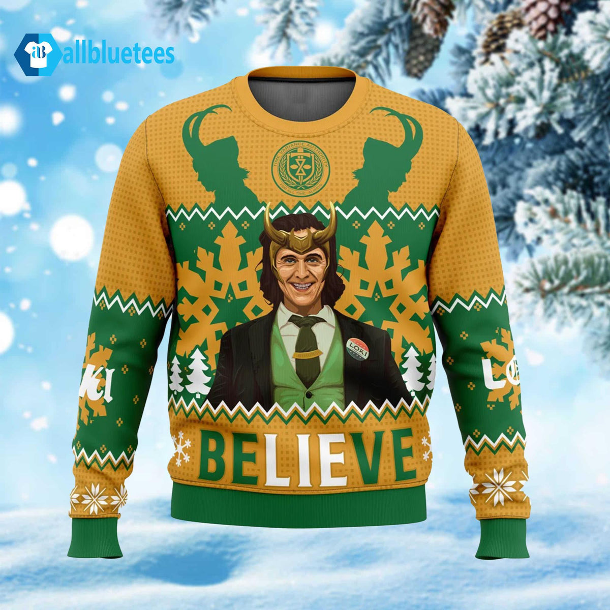 Believe Loki Ugly Christmas Sweater