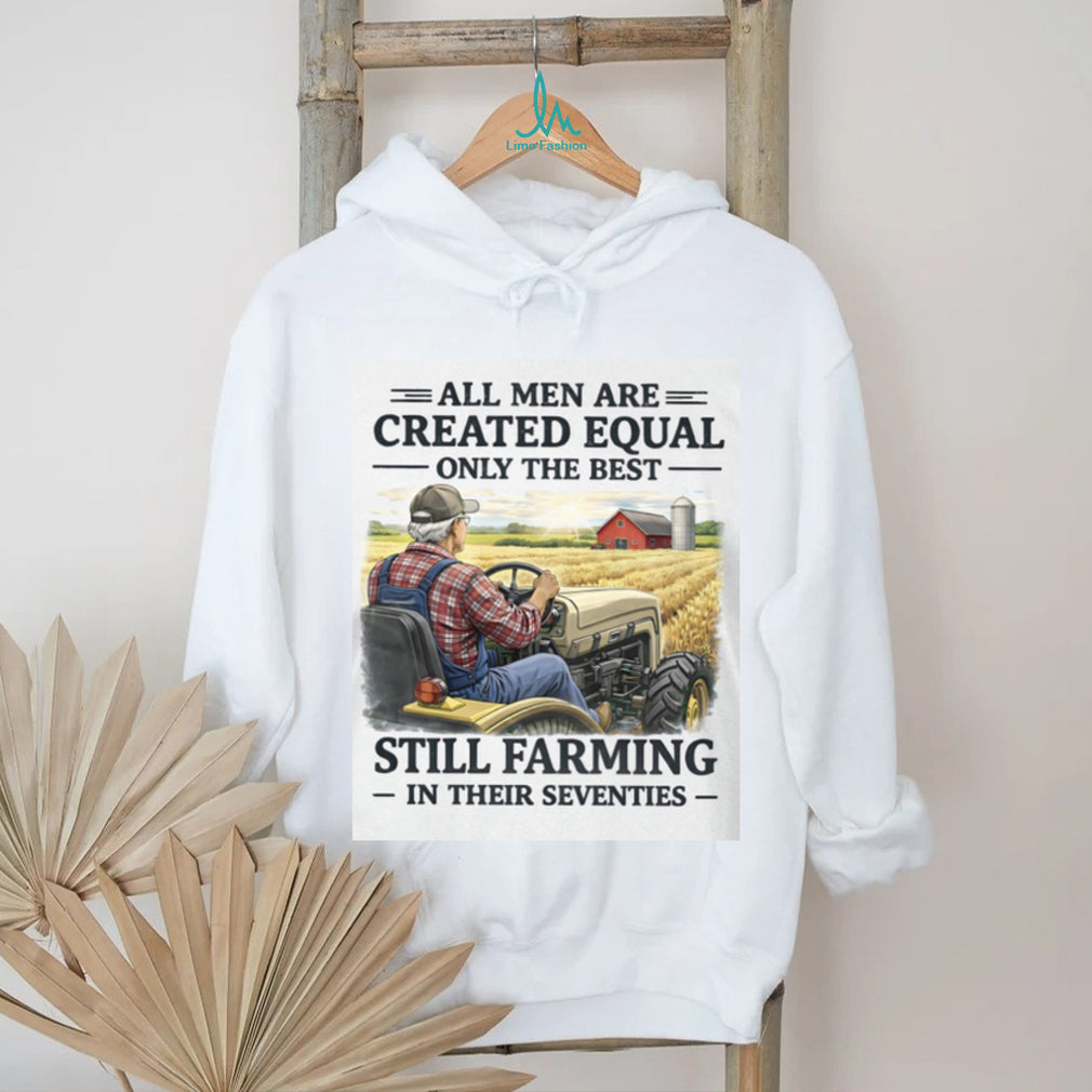 Men Still Farming In Their Seventies Tractor Farmer Gift T Shirt