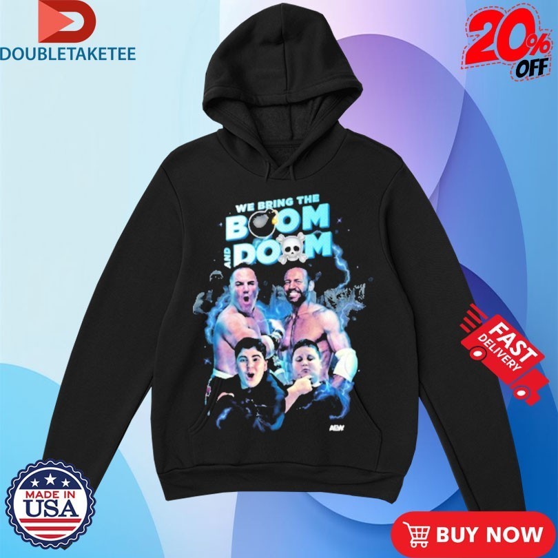 Big Boom Aj, Big Justice, The Rizzler & QT Marshall Boom & Doom AEW Shirts