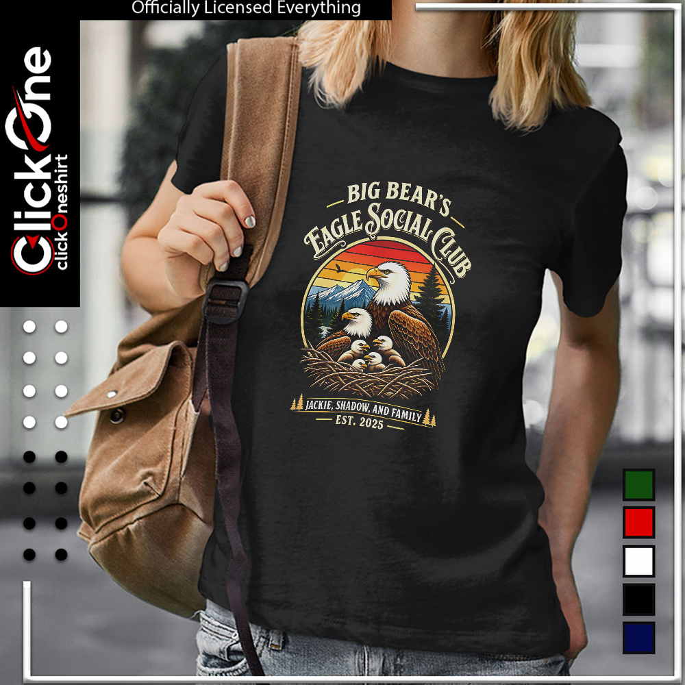 Big bear eagle social club jackie shadow and family vintage shirt