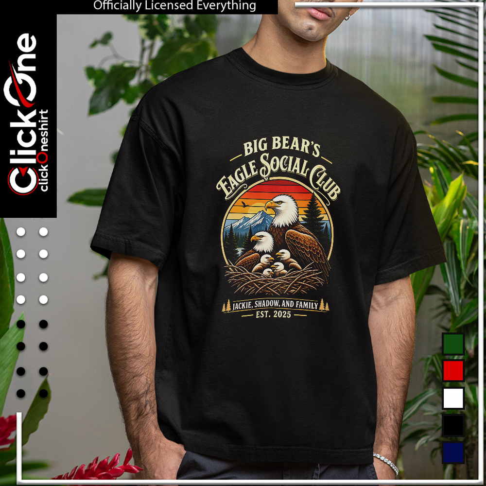 Big bear eagle social club jackie shadow and family vintage shirt