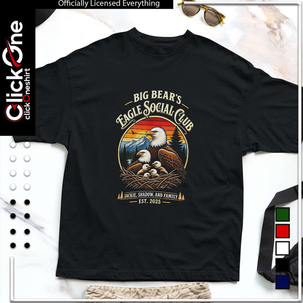 Big bear eagle social club jackie shadow and family vintage shirt