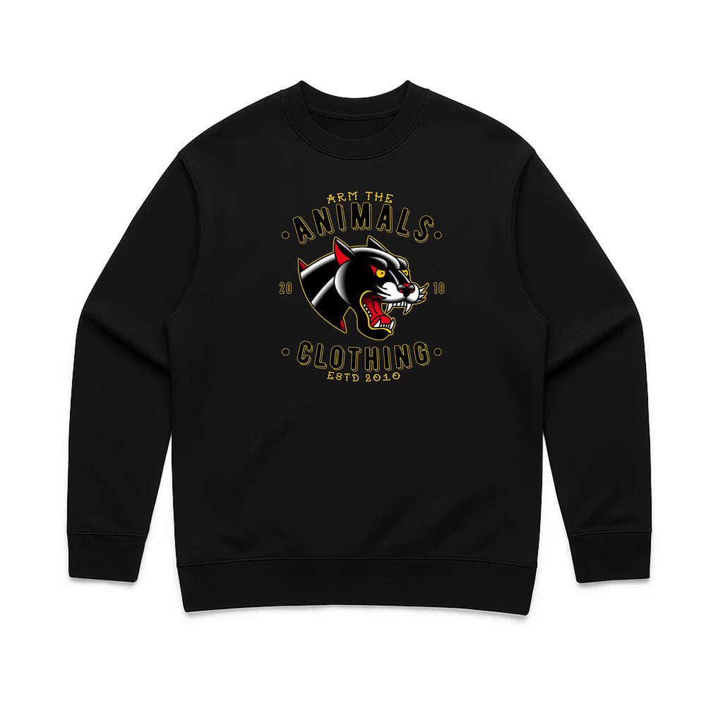 Unisex | Varsity Panther | Crewneck Sweatshirt