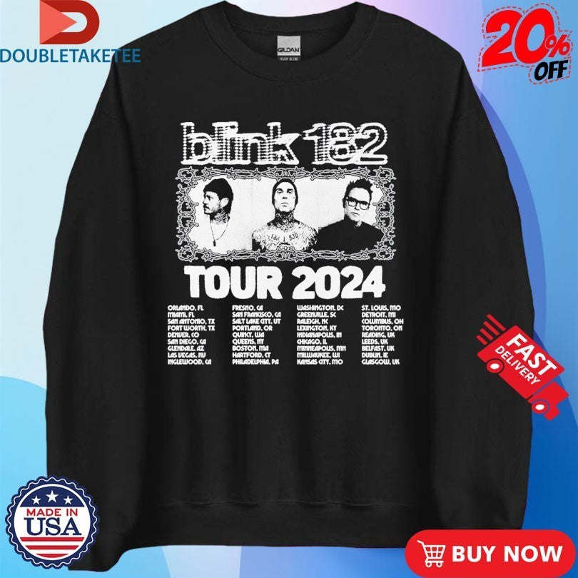 Blink 182 One More Time Tour 2024 Shirts