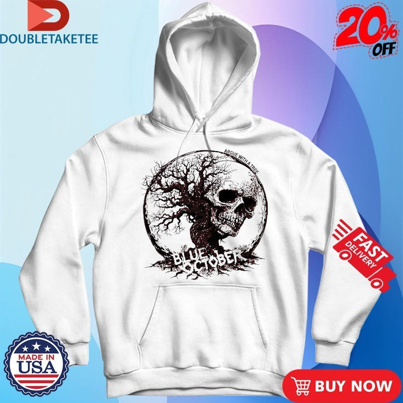 Blue October Argue With A Tree Skull Tree T-shirts