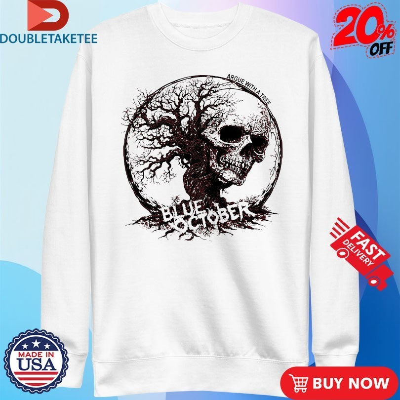 Blue October Argue With A Tree Skull Tree T-shirts