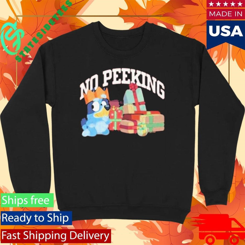 Bluey Kids No Peeking Shirt