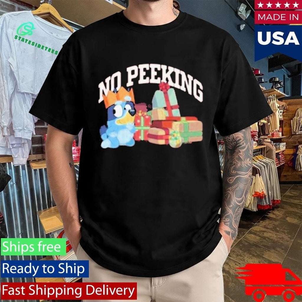 Bluey Kids No Peeking Shirt