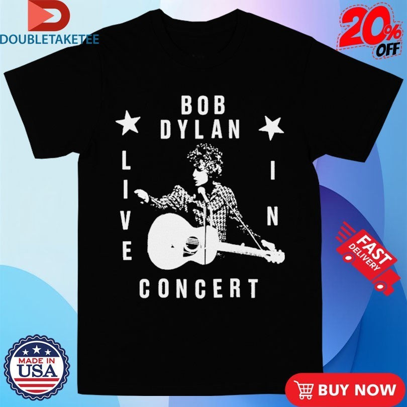 Bob Dylan Live In Concert Guitar Shirts