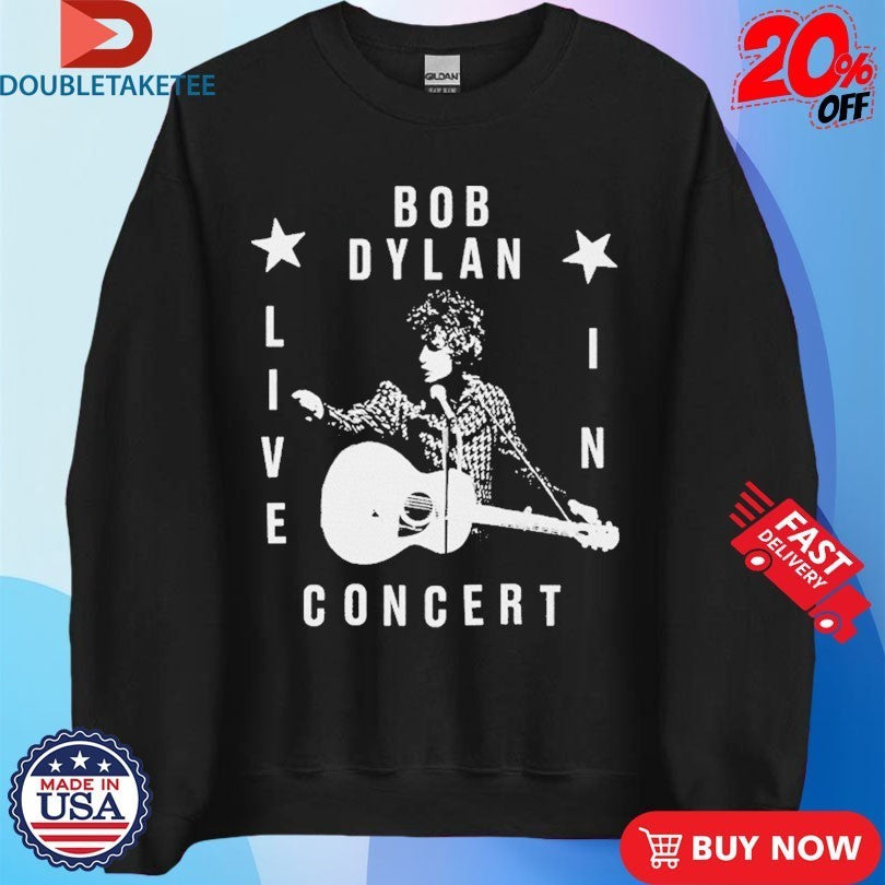 Bob Dylan Live In Concert Guitar Shirts