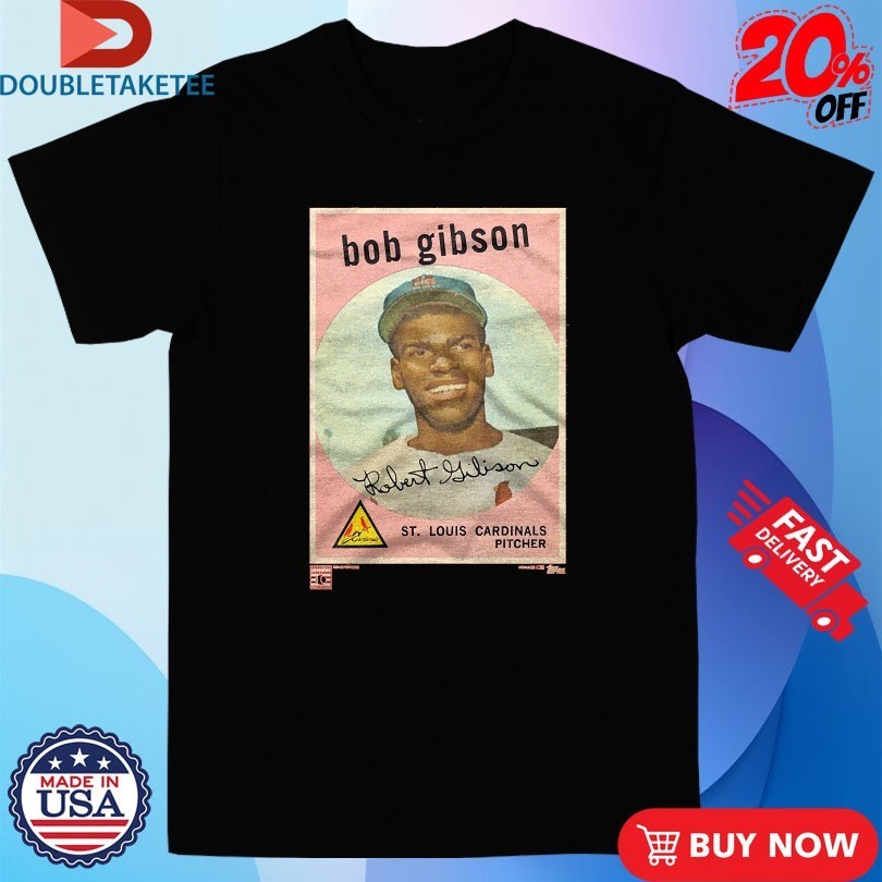 Bob Gibson 1959 Topps Baseball St. Louis Cardinals Pitcher Shirts