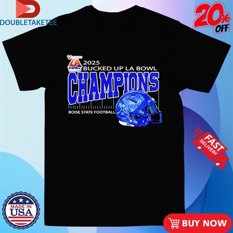 Boise State Football Are Bucked Up La Bowl Hosted By Gronk Champions At SoFi Stadium In Inglewood CA On December 13 2025 Helmet Shirts