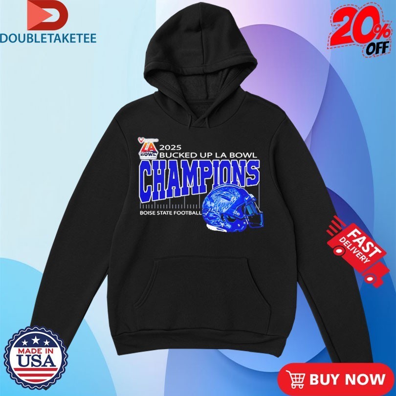 Boise State Football Are Bucked Up La Bowl Hosted By Gronk Champions At SoFi Stadium In Inglewood CA On December 13 2025 Helmet Shirts