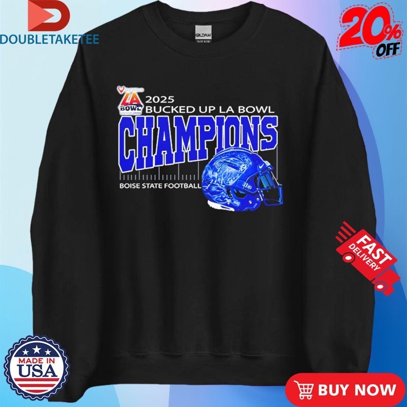 Boise State Football Are Bucked Up La Bowl Hosted By Gronk Champions At SoFi Stadium In Inglewood CA On December 13 2025 Helmet Shirts