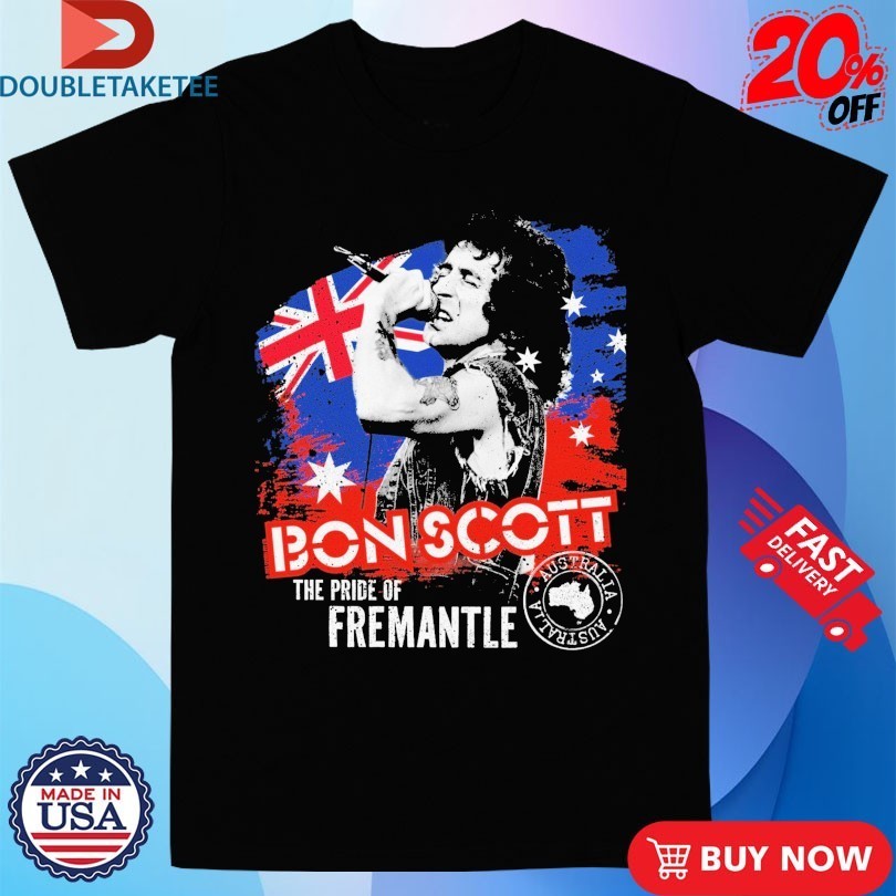Bon Scott The Pride Of Fremantle Australia Stamp Shirts
