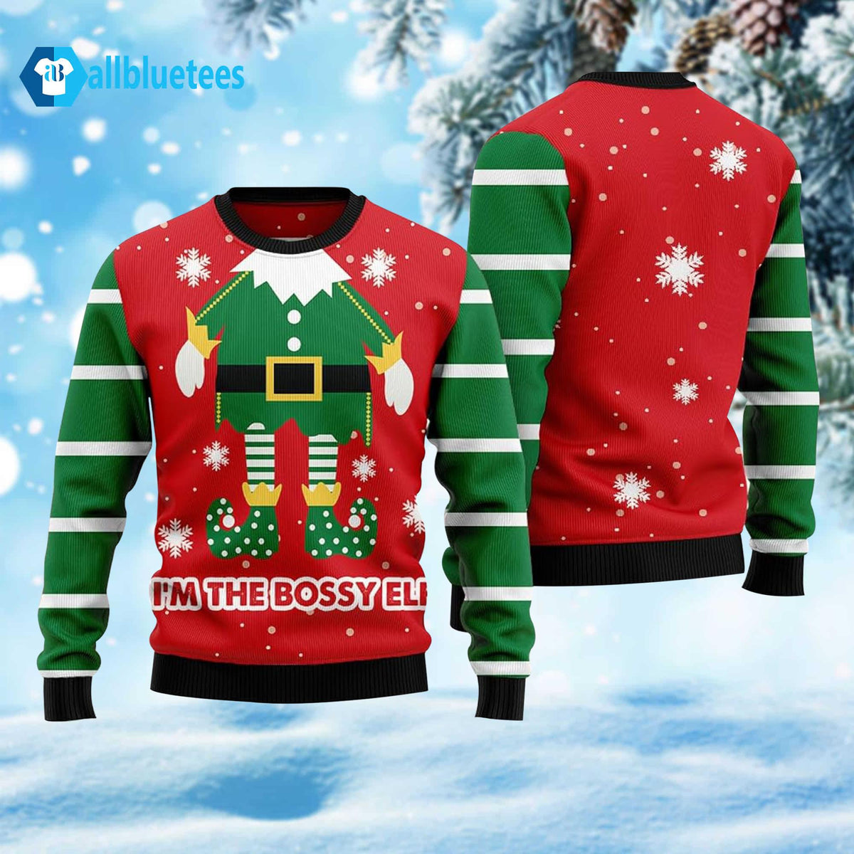 I’m The Bossy Elf Ugly Christmas Sweater