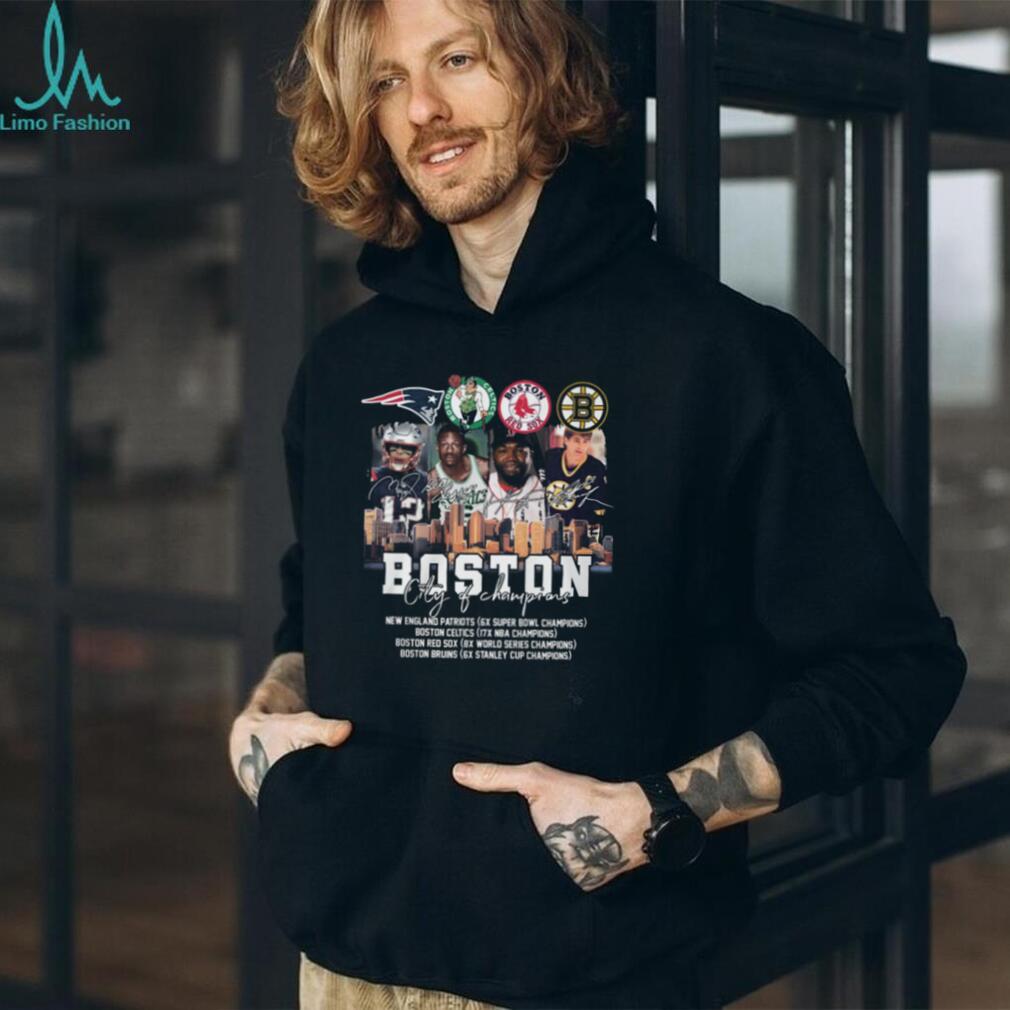 Boston City of Champions Sports Legends Signature Shirt
