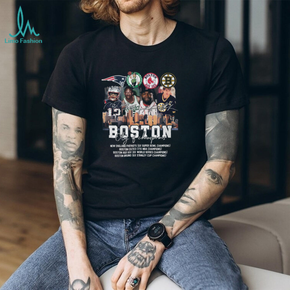 Boston City of Champions Sports Legends Signature Shirt