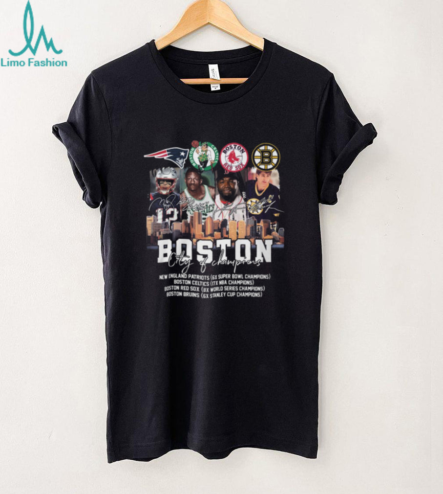 Boston City of Champions Sports Legends Signature Shirt