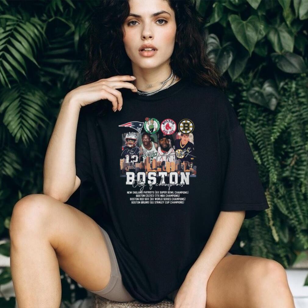 Boston City of Champions Sports Legends Signature Shirt