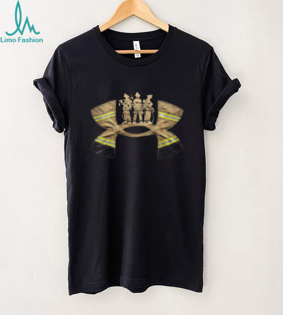 Brave Firefighters Turnout Gear Silhouette T Shirt