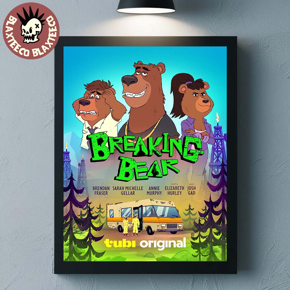 Breaking Bear Tubi Original TV Series Poster Canvas For Home Decor