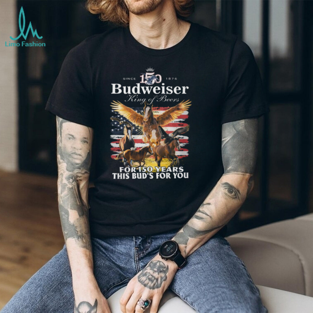 Budweiser 150 Years Anniversary King of Beers American Flag Tee