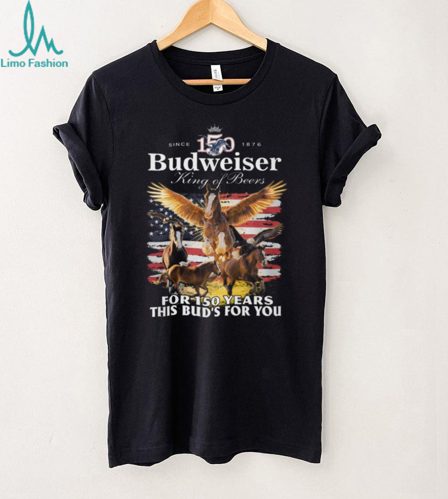 Budweiser 150 Years Anniversary King of Beers American Flag Tee