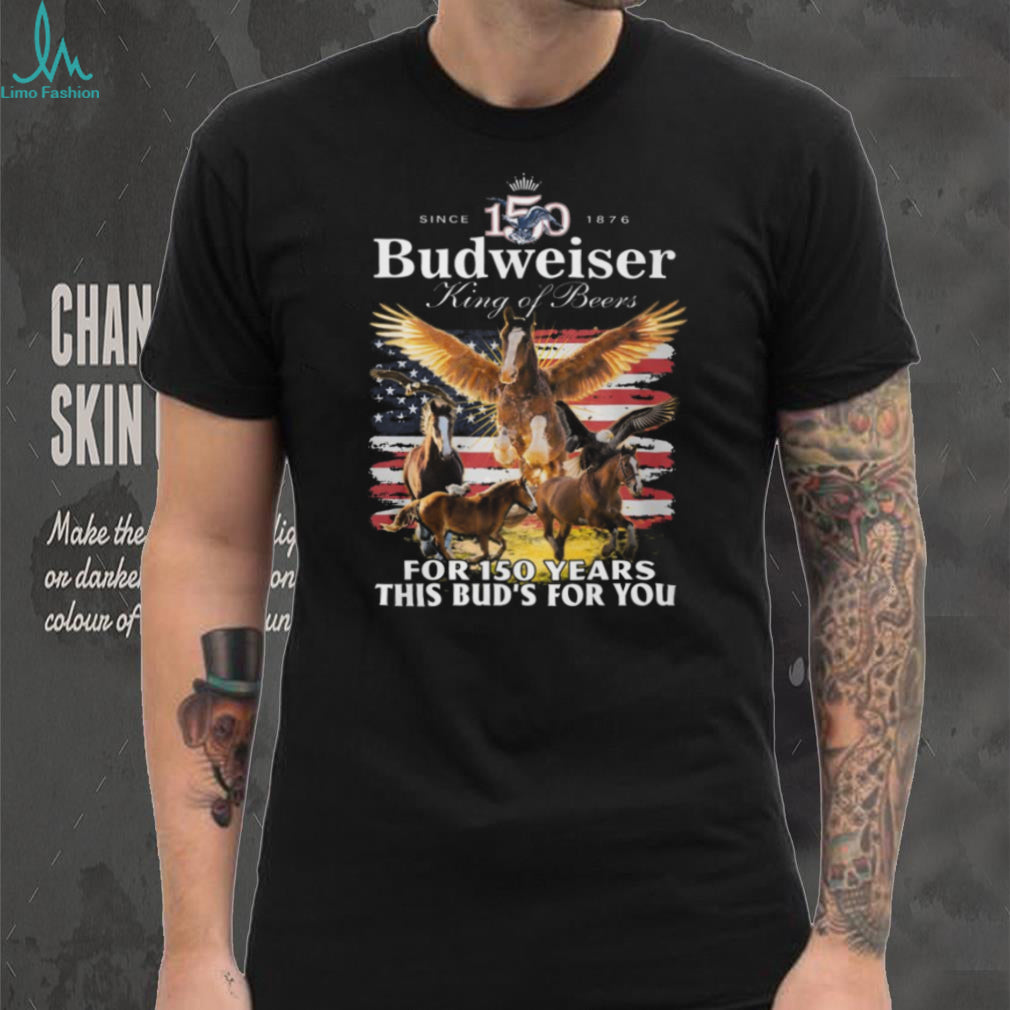 Budweiser 150 Years Anniversary King of Beers American Flag Tee