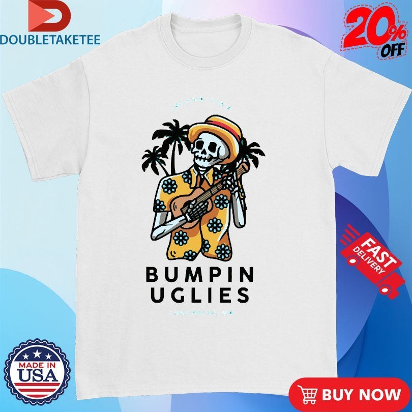 Bumpin Uglies Island Time Ukulele Skeleton Guitar Shirts