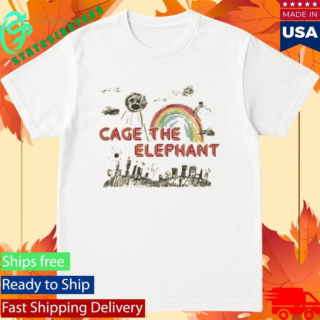 Cage The Elephant Yellow Doodle Shirt