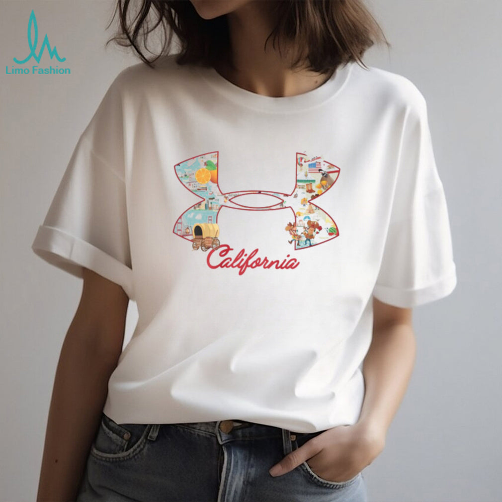 California State Landmarks & Icons Logo Graphic T Shirt