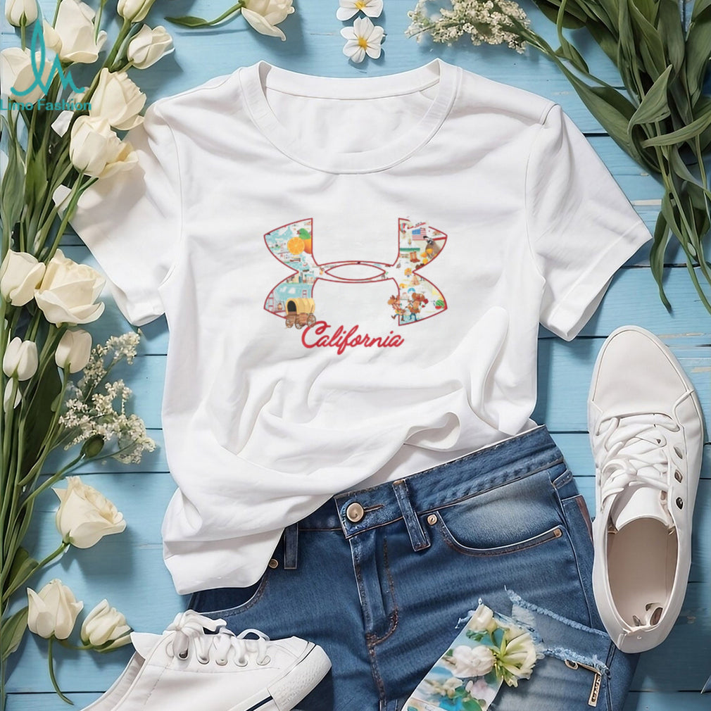 California State Landmarks & Icons Logo Graphic T Shirt