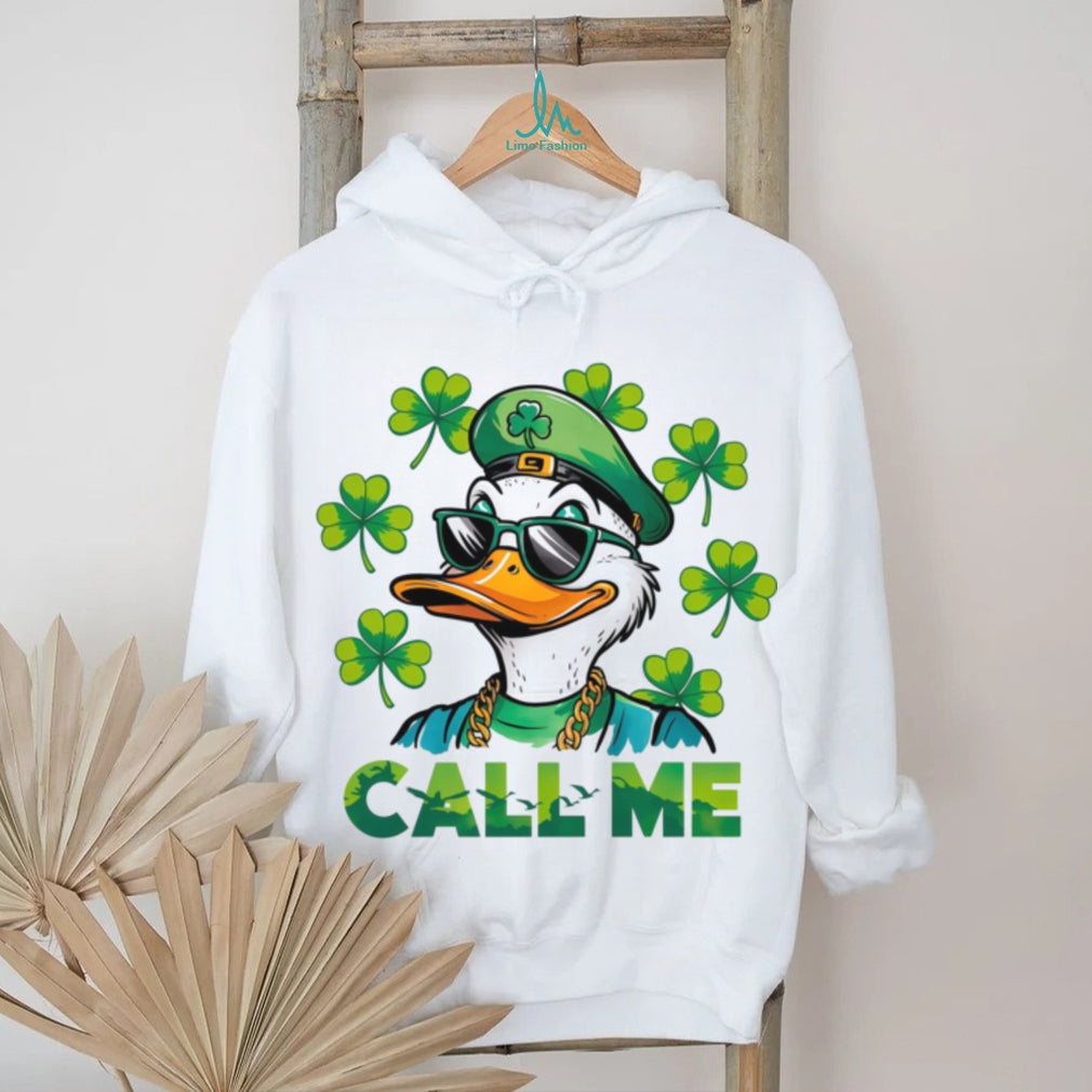 Call Me Duck St. Patrick’s Day Cool Sunglasses Clover T Shirt