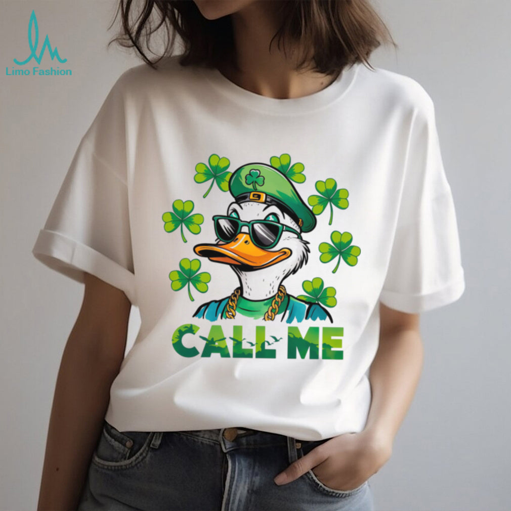 Call Me Duck St. Patrick’s Day Cool Sunglasses Clover T Shirt