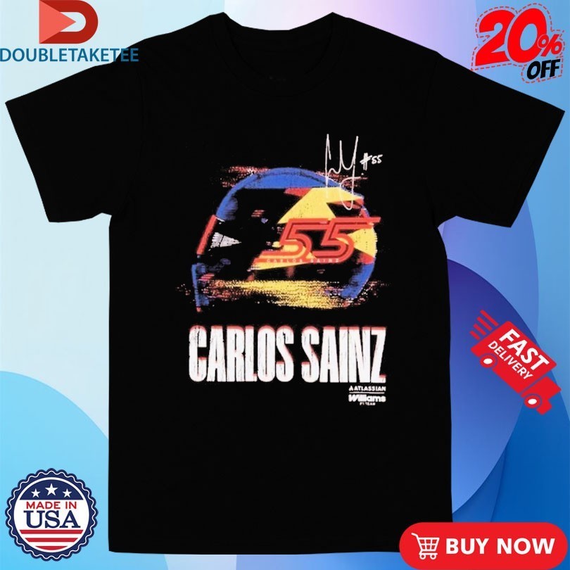Carlos Sainz Kids Glitch Helmet Williams F1 Shirts