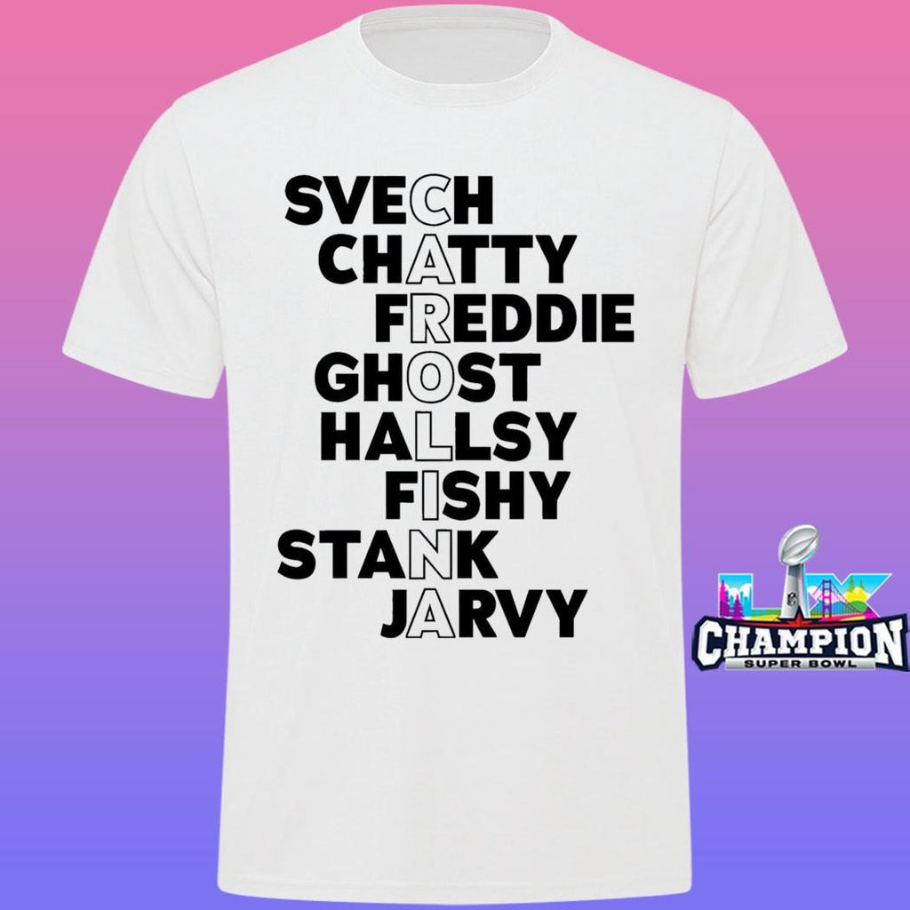 Carolina Hockey Names 2026 Svech And Chatty And Freddie Shirt