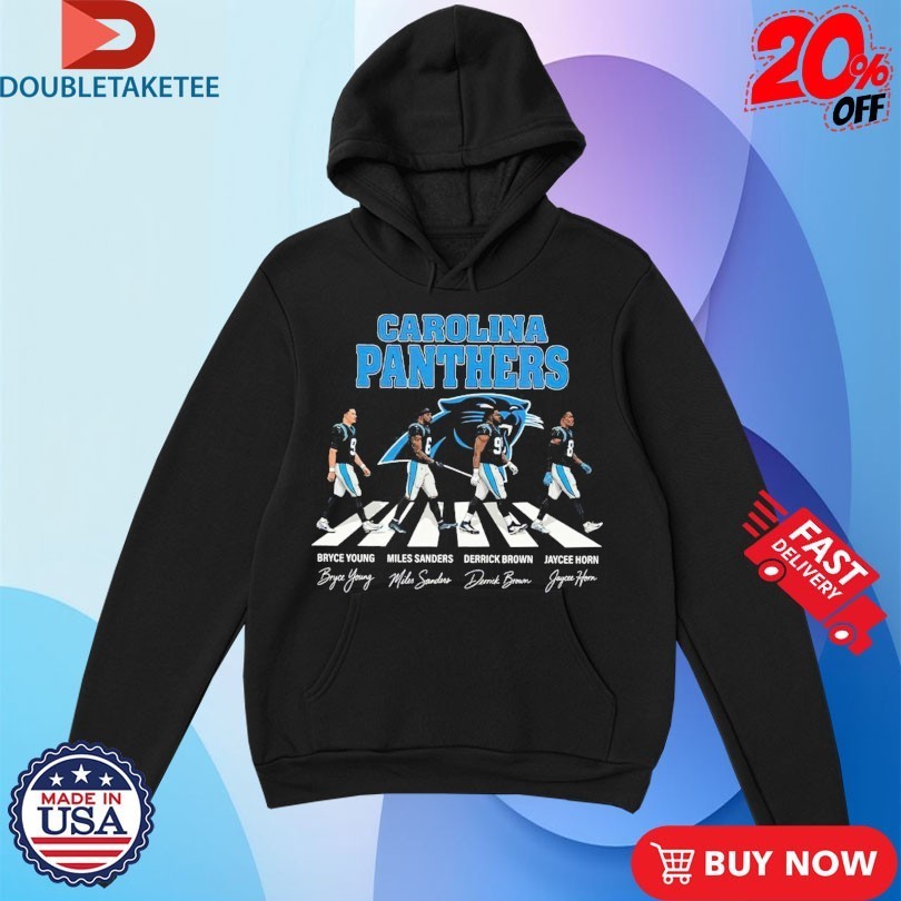 Carolina Panthers Bryce Young Miles Sanders And Derrick Brown Jaycee Horn Abbey Road Signatures Shirts