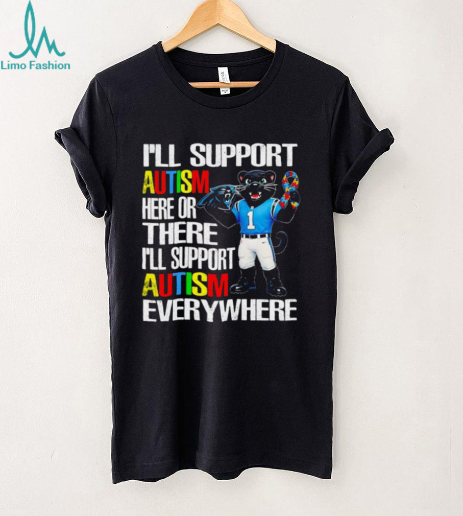 Carolina Panthers Mascot Autism Awareness Support T Shirt