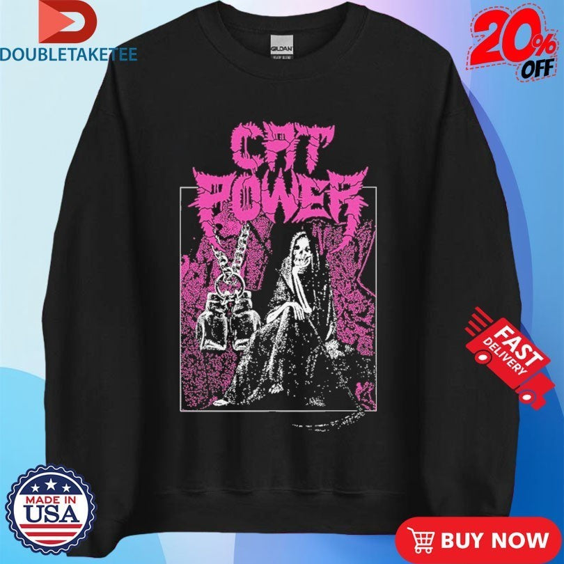 Cat Power Trip Grim Reaper T-Shirtss