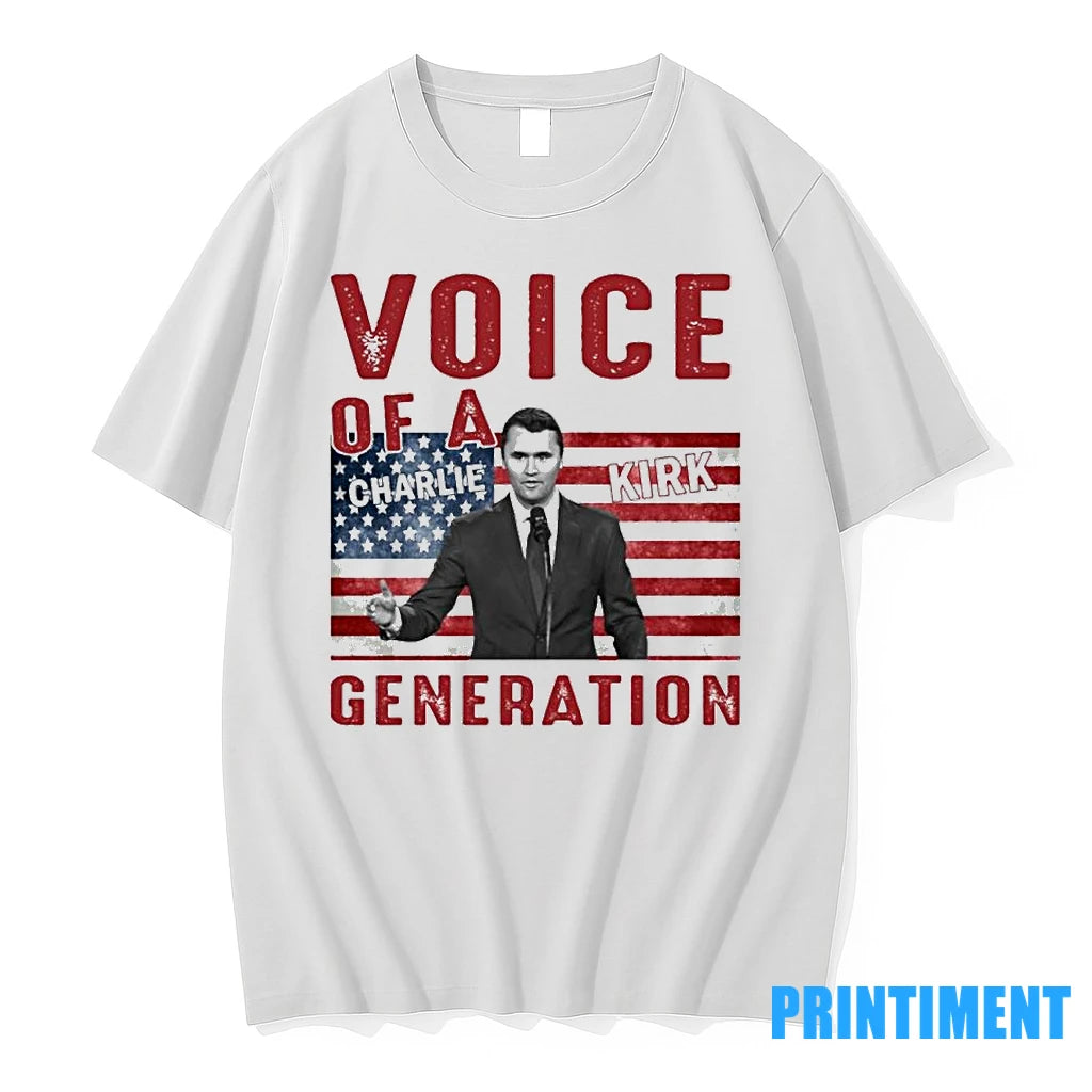 Charlie Kirk Voice Of A Generation Patriotic Tshirts Sweater
